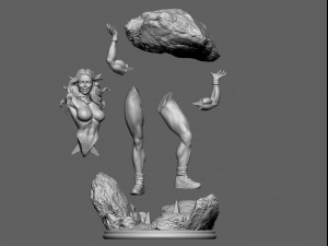 She Hulk Modelo de Impressão 3D
