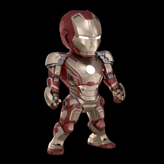 Baby Iron Man 3D Print Model .c4d .max .obj .3ds .fbx .stl .blend 