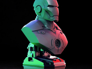 Iron Man Bust 3D Принт Модель