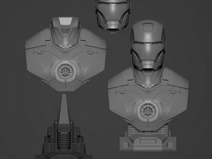 Iron Man Bust 3D Принт Модель
