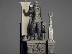 Hydra Red Skull 3D-printmodel