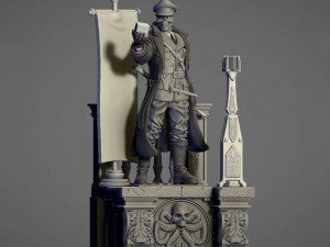 Hydra Red Skull 3D-printmodel
