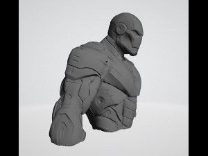Ironman Bust 3D प्रिंट मॉडल