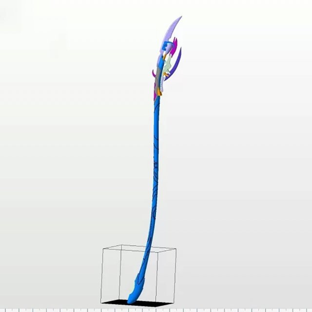 Loki Chitauri Scepter Staff Weapon Stick 3D Print Model .c4d .max .obj .3ds .fbx .stl .blend 
