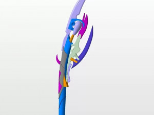 Loki Chitauri Scepter Staff Weapon Stick 3D Print Model