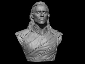 Loki Bust 3D Print Model