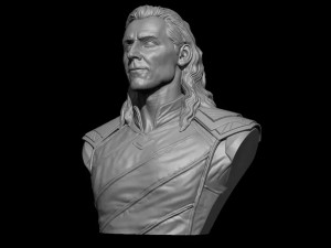 Loki Bust Model Cetak 3D