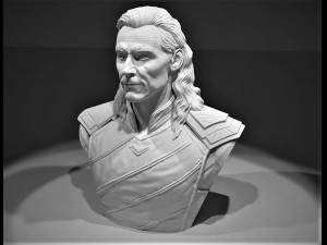 Loki Bust Model Cetak 3D