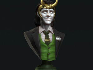 Loki Bust 3D Print Model
