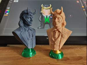 Loki Bust Model do druku 3D