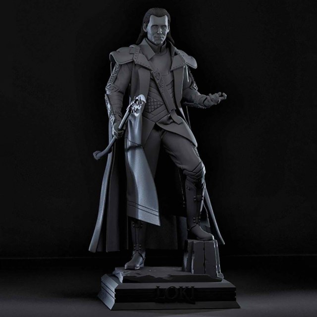 Loki Statues 3D 프린트 모델 .c4d .max .obj .3ds .fbx .stl .blend 