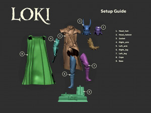 Loki Statues 3D 프린트 모델