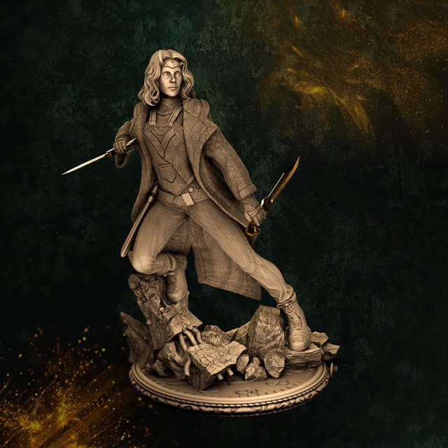 Sylvie Statue 3Dプリントモデル .c4d .max .obj .3ds .fbx .stl .blend 