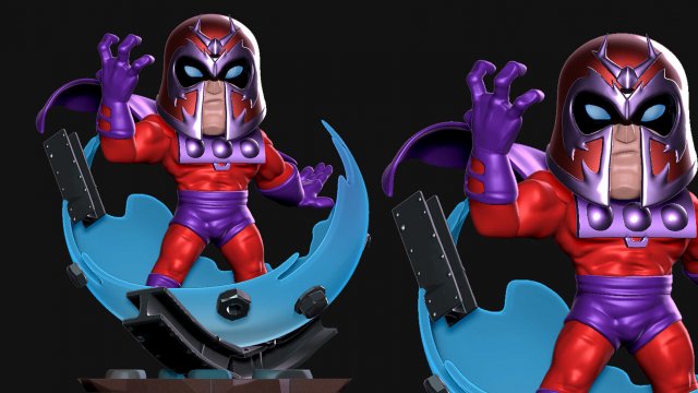 Magneto Chibi 3D 프린트 모델 .c4d .max .obj .3ds .fbx .stl .blend 