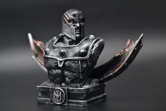 Magneto Bust Modello di stampa 3D .c4d .max .obj .3ds .fbx .stl .blend 