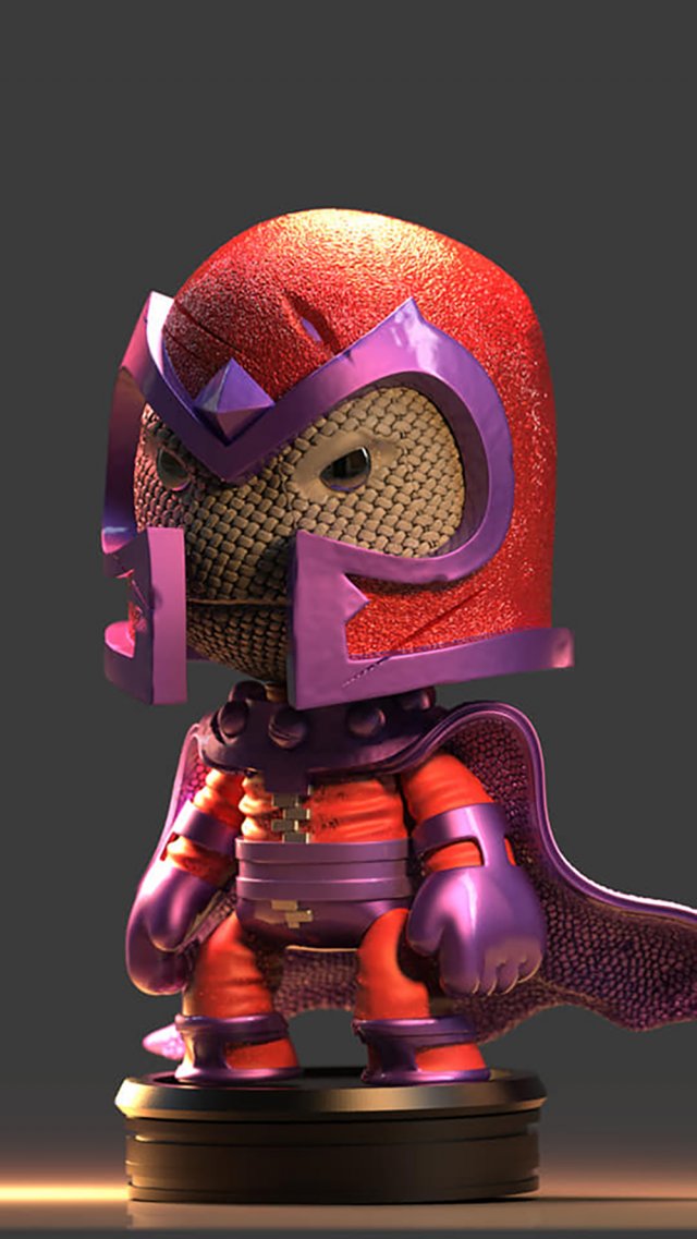 Magneto Chibi Model do druku 3D .c4d .max .obj .3ds .fbx .stl .blend 