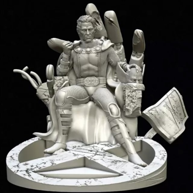 Magneto Throne 3D Print Model .c4d .max .obj .3ds .fbx .stl .blend 