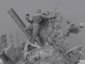 Magneto vs Wolverine 3D Print Model