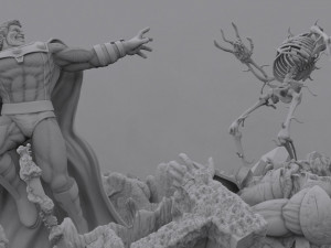 Magneto vs Wolverine 3D Print Model