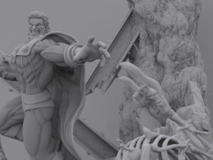 Magneto vs Wolverine 3D Print Model