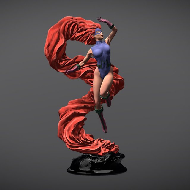 Medusa Inhumans Model do druku 3D .c4d .max .obj .3ds .fbx .stl .blend 