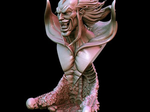 Mephisto Bust Model Cetak 3D