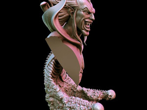 Mephisto Bust Model Cetak 3D