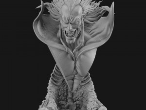 Mephisto Bust Model Cetak 3D