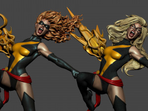 Miss Marvel 3D प्रिंट मॉडल