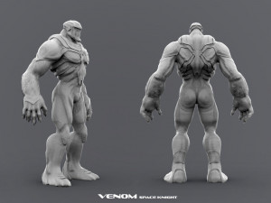 Venom Space Knight 3D Print Model