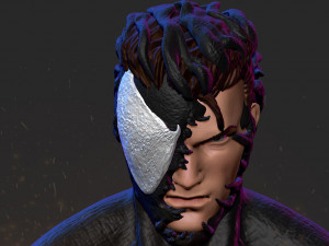 Symbiote Spiderman 3Dプリントモデル