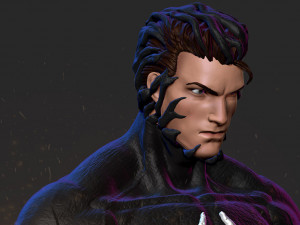 Symbiote Spiderman 3Dプリントモデル