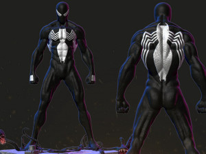 Symbiote Spiderman 3Dプリントモデル