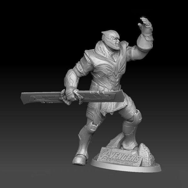 Thanos Avengers Endgame 3D-Druckmodell .c4d .max .obj .3ds .fbx .stl .blend 