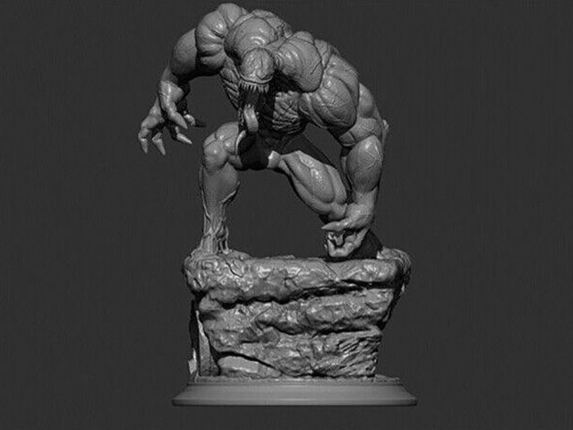 Venom 3D 打印模型 .c4d .max .obj .3ds .fbx .stl .blend 