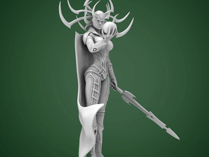 Hela Statue 3D Baskı Modeli