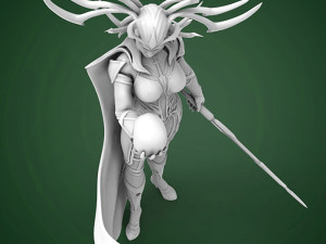 Hela Statue 3D Baskı Modeli