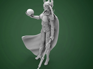 Hela Statue 3D Baskı Modeli