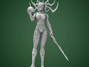 Hela Statue 3D Baskı Modeli