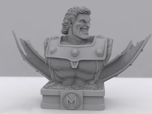 Magneto Bust No Helmet 3D Print Model