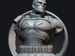 Captain America Bust 3D Print Model