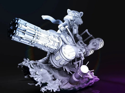Rocket Racoon Modello di stampa 3D