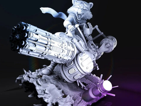 Rocket Racoon Modello di stampa 3D