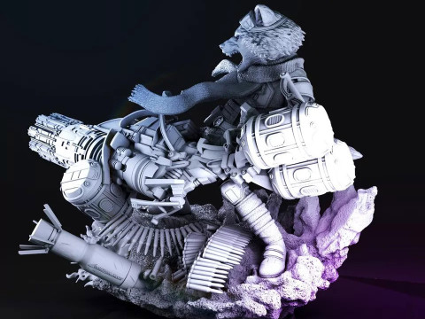 Rocket Racoon Modello di stampa 3D