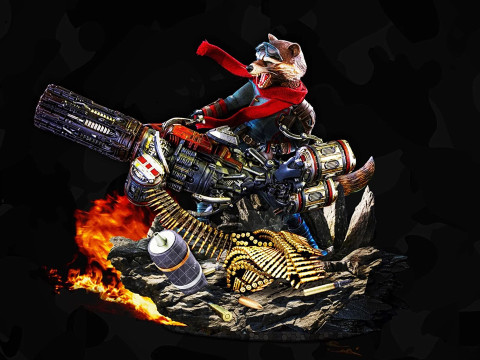 Rocket Racoon Modello di stampa 3D