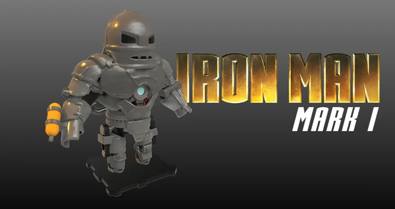 Iron Man Mark 1 Modèles 3D en vedette .c4d .max .obj .3ds .fbx .stl .blend
