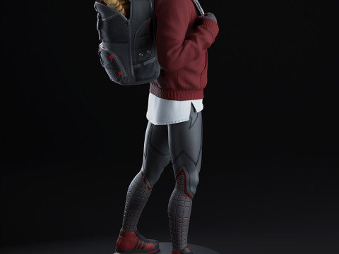 Spiderman Miles Morales 3D Print Model