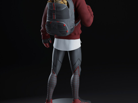 Spiderman Miles Morales 3D Принт Модель