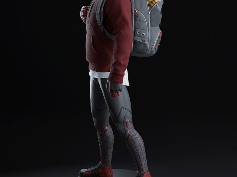 Spiderman Miles Morales 3D Принт Модель