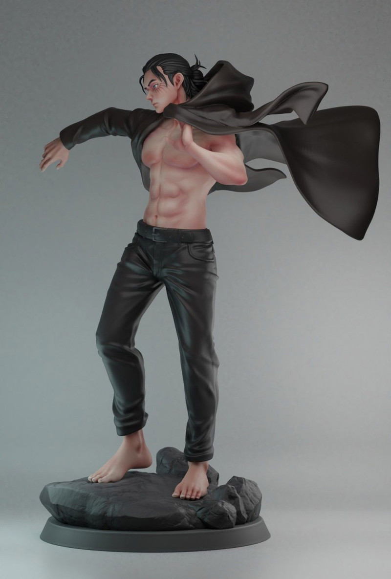 Eren Jeager 3D 打印模型 .c4d .max .obj .3ds .fbx .stl .blend 